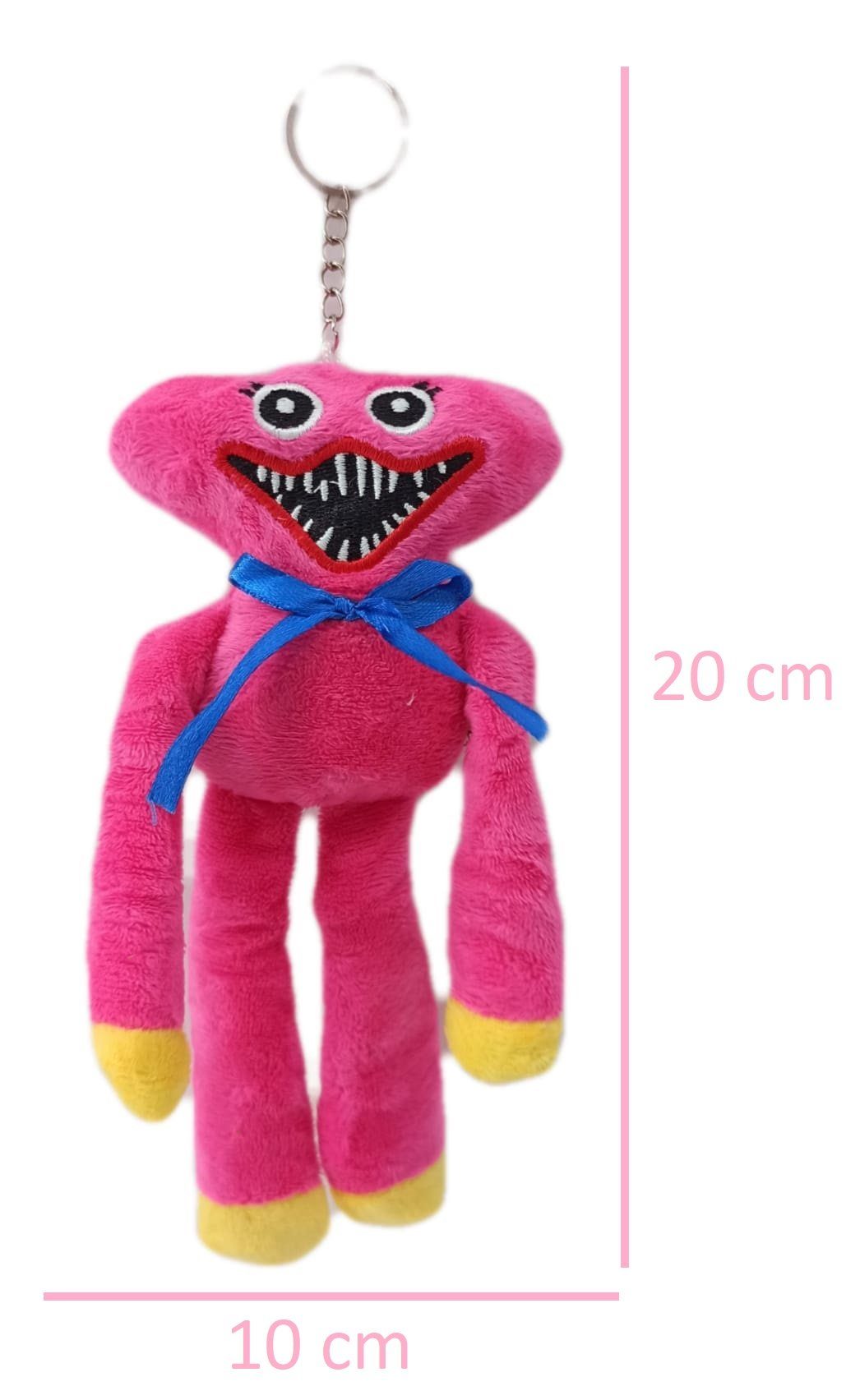 soma Kuscheltier Huggy Wuggy Schlüsselanhänger Pink Poppy Playtime Huggy Wuggy Kus (1-St), Super weicher Plüsch Stofftier Kuscheltier für Kinder zum spielen