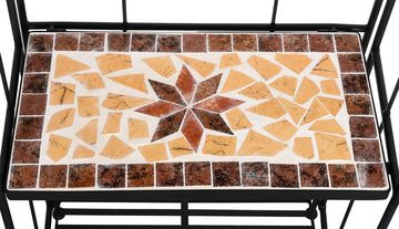 Kamelio Pflanzentreppe Mosaikregal Metall Mosaik Gartenregal Balkon Outdoor