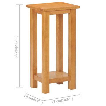 vidaXL Beistelltisch Beistelltisch 27x24x55 cm Eiche Massivholz (1-St)