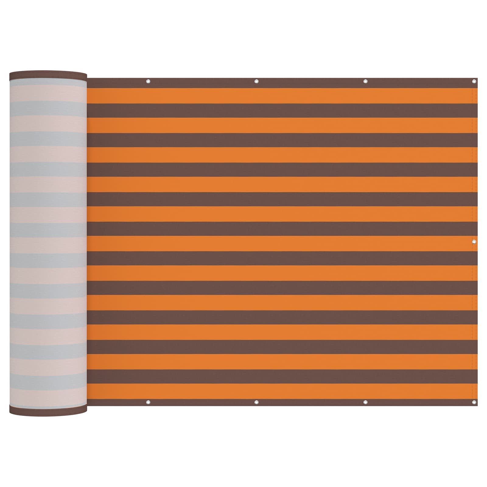 vidaXL Balkonsichtschutz Balkon Sichtschutz 150 x 200 cm Stoff mit PU-Beschichtung (1-St)
