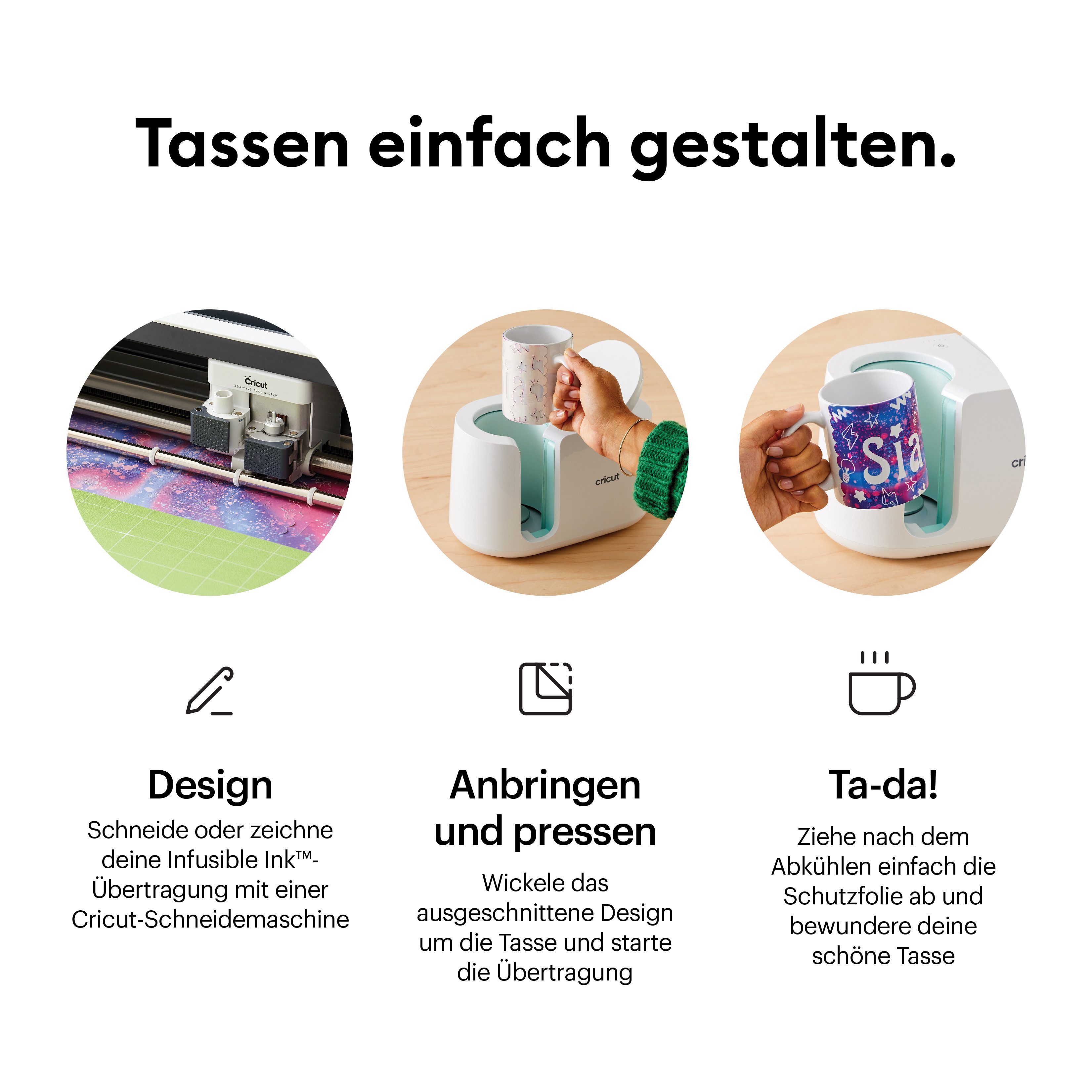 Cricut Transferpresse Cricut Mug Press, Personalisierte Geschenke & Tassen einfach selbst gestalten