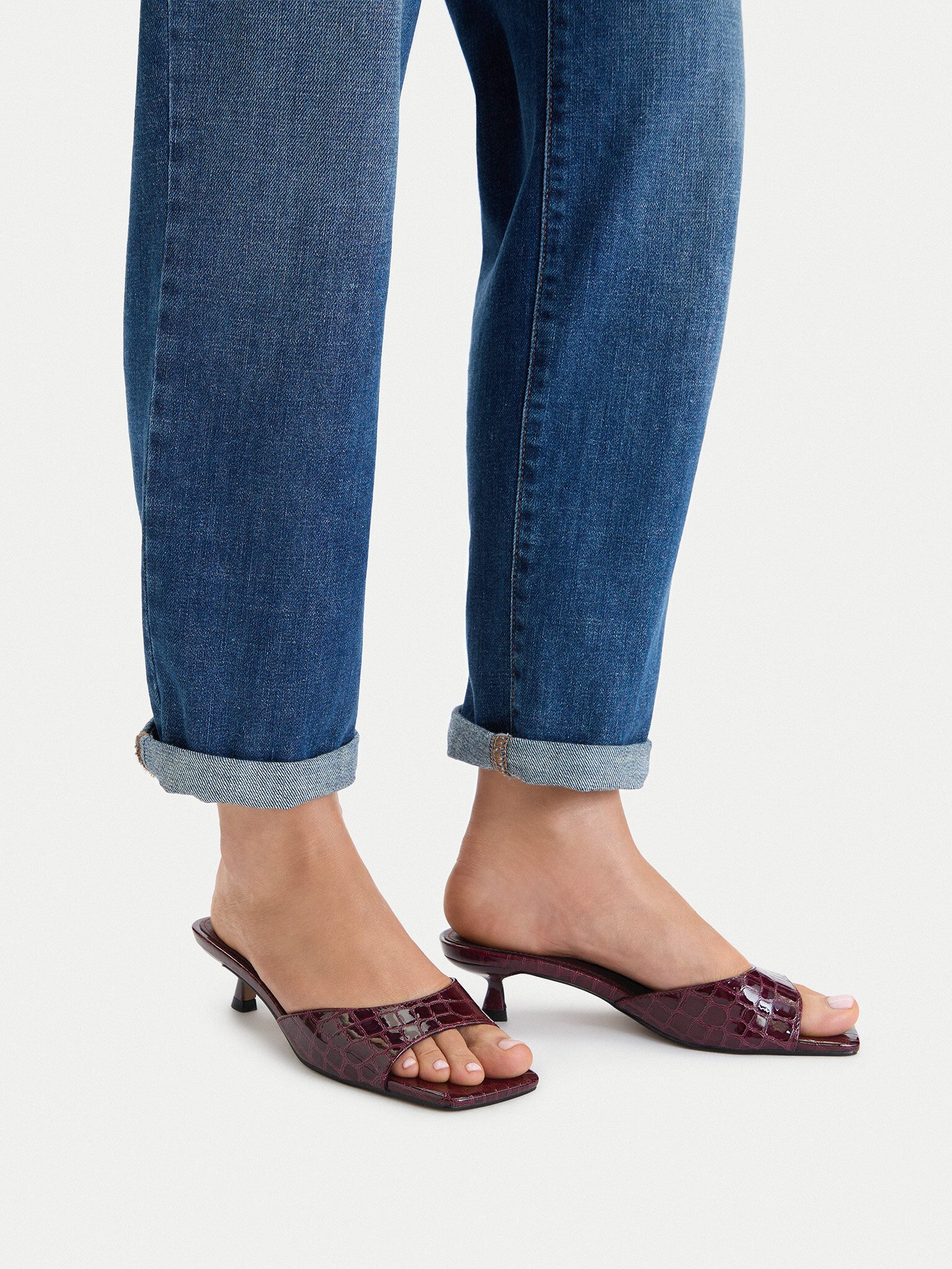 DeeZee Deezee Damen Flip-Flops Burgund DeeZee-CEO-TS6253-01 Burgund Badepantolette