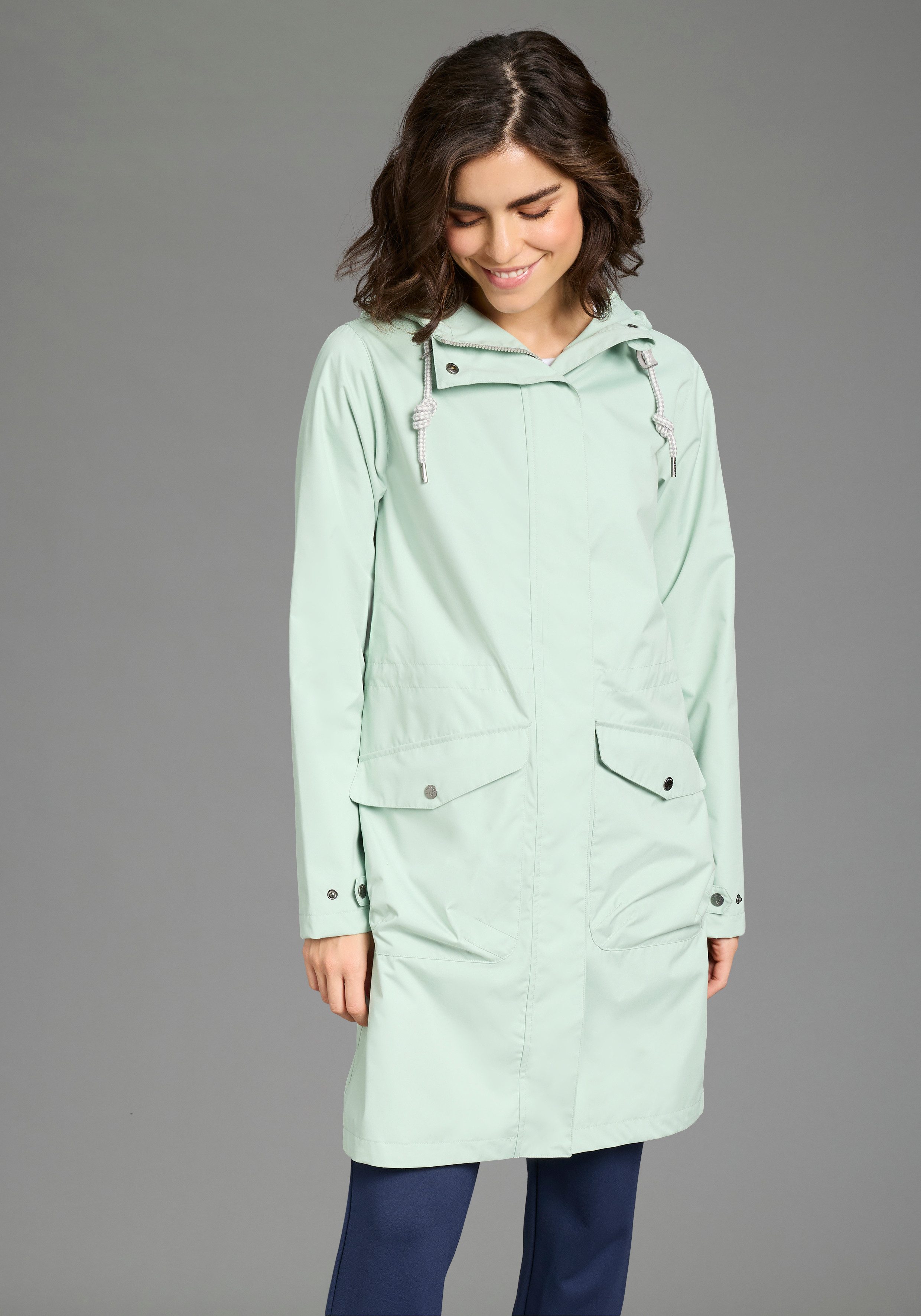 KangaROOS Funktionsparka mit Kapuze, mit gefütterter Kapuzenfütterung, Übergangsjacke