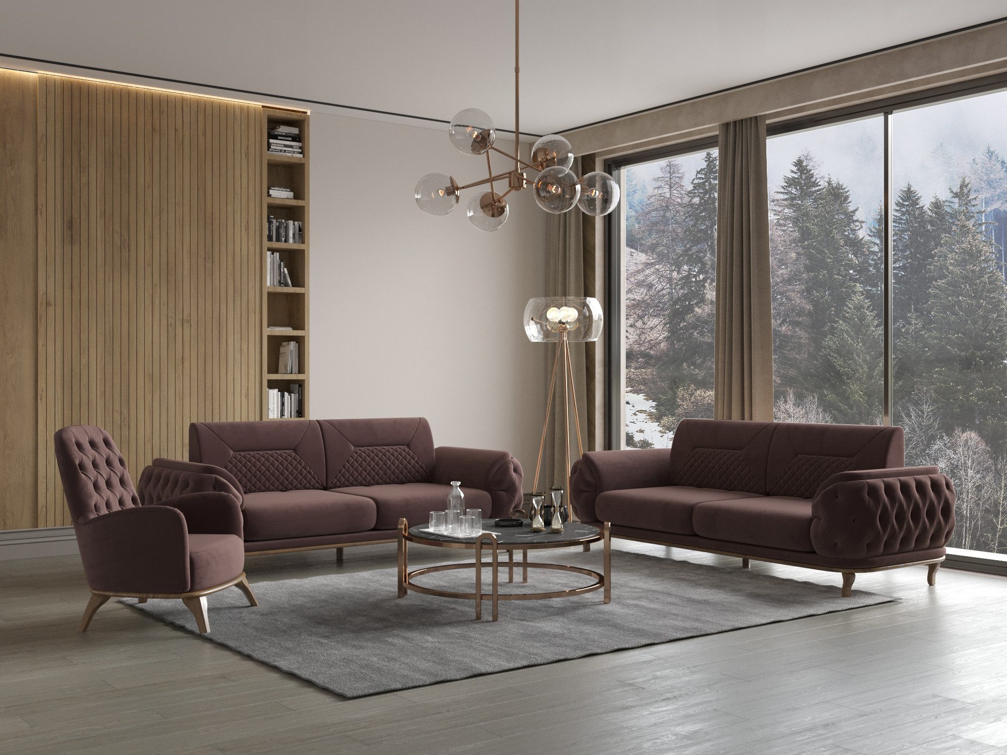 Möbeldreams Sofa Sofa-Set Ema 3-3-1 Modern günstig online kaufen