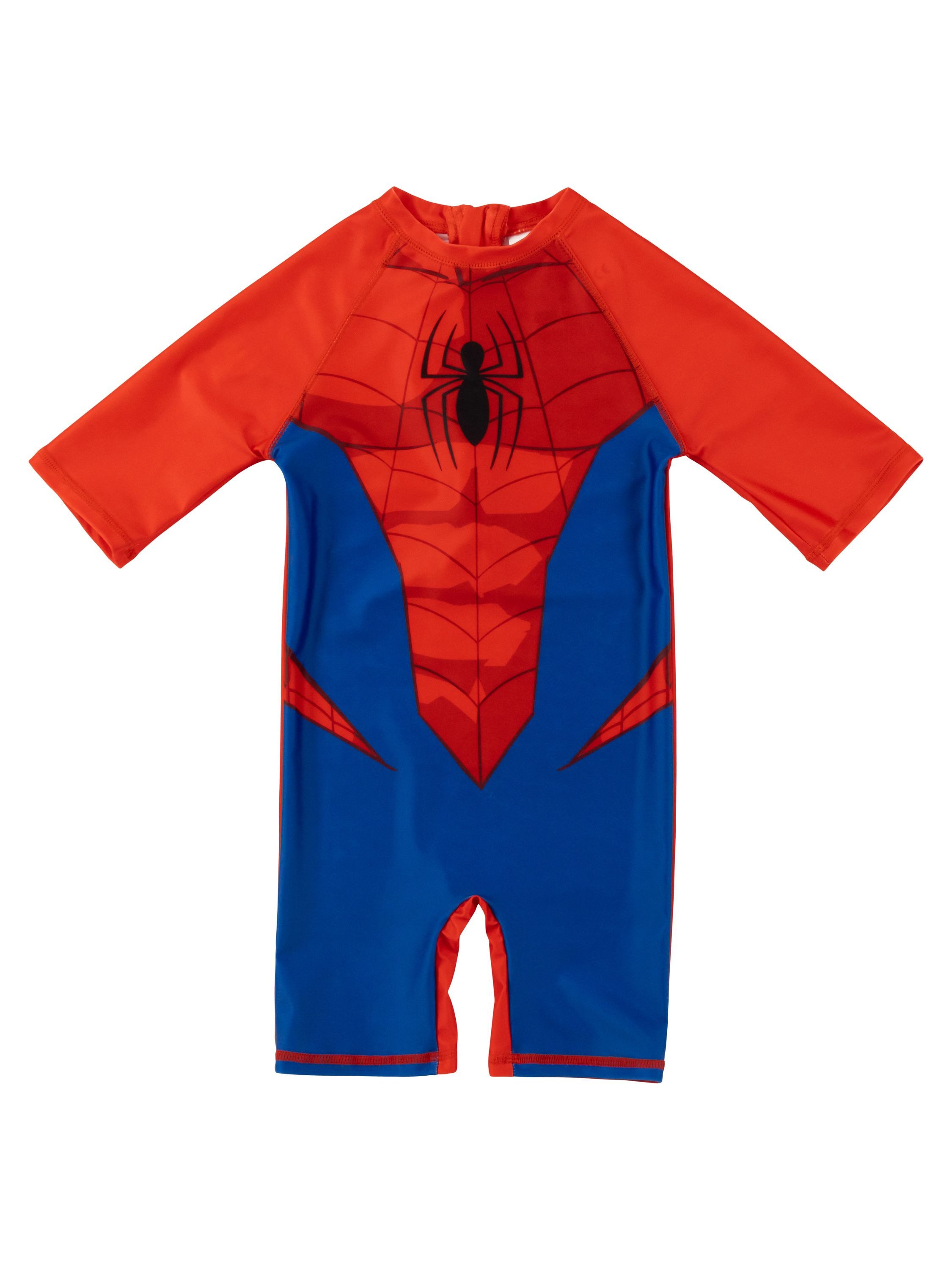United Labels® Badeanzug Marvel Spiderman Schwimmanzug UV-Schutz 50+ Overall Einteiler