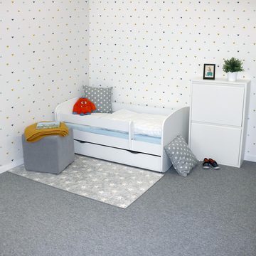 Betten-ABC Kinderbett Bubema Belfino – mit Rausfallschutz und Schubkasten, inkl.Lattenrost
