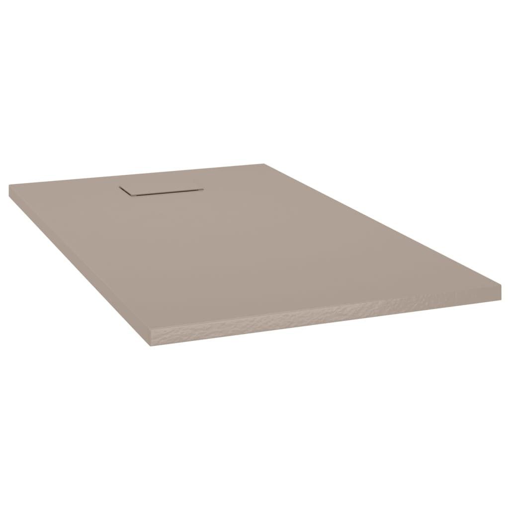 vidaXL Duschwanne 120 x 70 cm Duschwanne SMC Kunststoff faserverstärkt Braun 120x70 cm, Rechteck