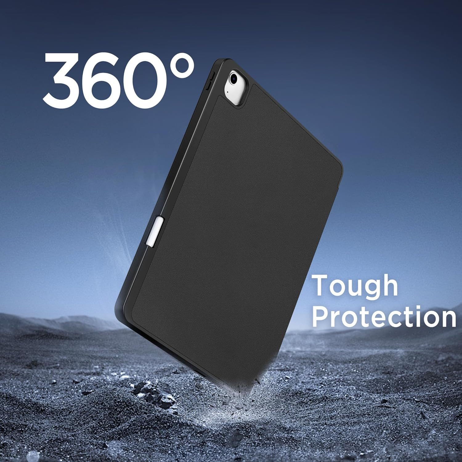 CLM-Tech Tablet-Hülle für iPad Air M3 / M2 (2025/2024) 13 Zoll, Standfunktion, Magnetverschluss, Auto Schlaf/Wach Funktion