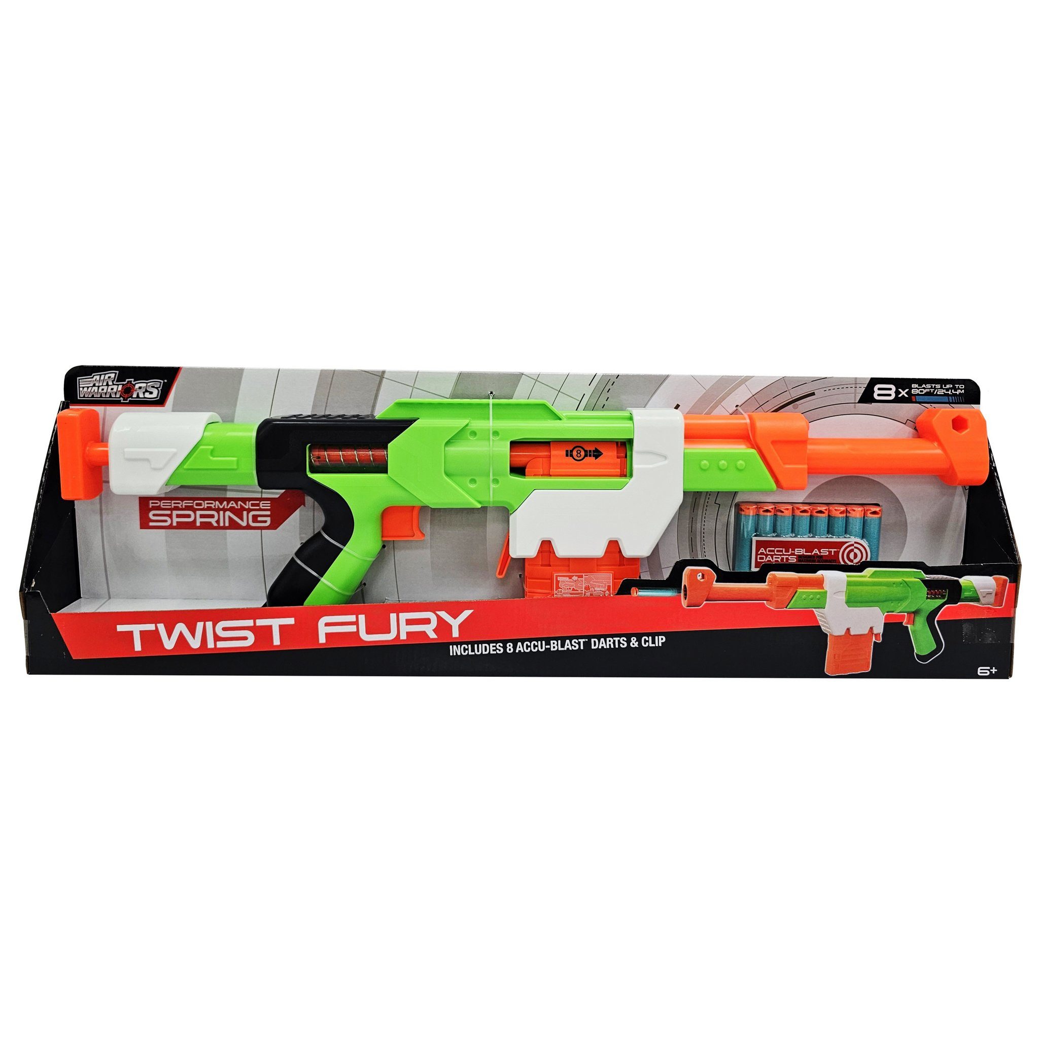 Buzz Bee Toys Blaster BuzzBee Twist Fury, Der BuzzBee Twist Fury bietet mit seinem durchsichtigen Design, der sc