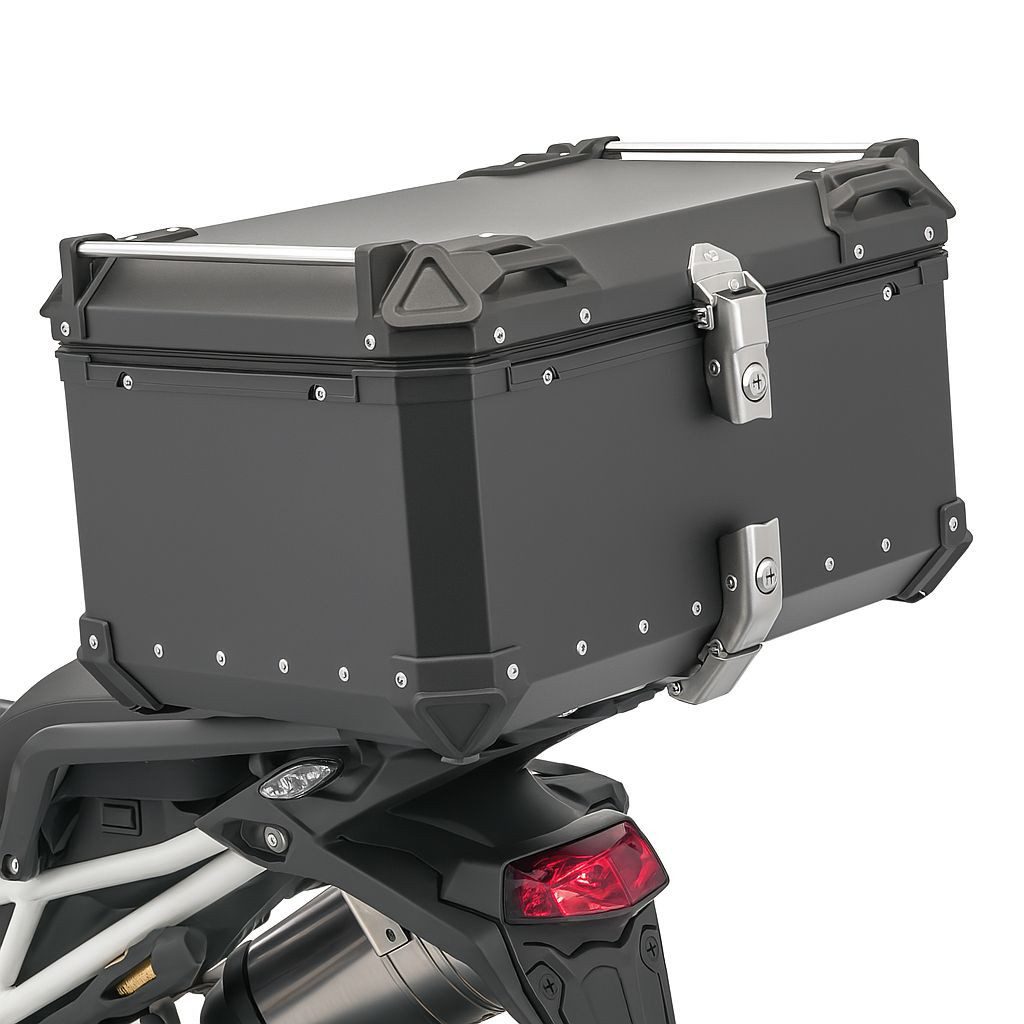 Topcase Motorrad Alu Top Case # XB65 Aluminium 65 Liter schwarz