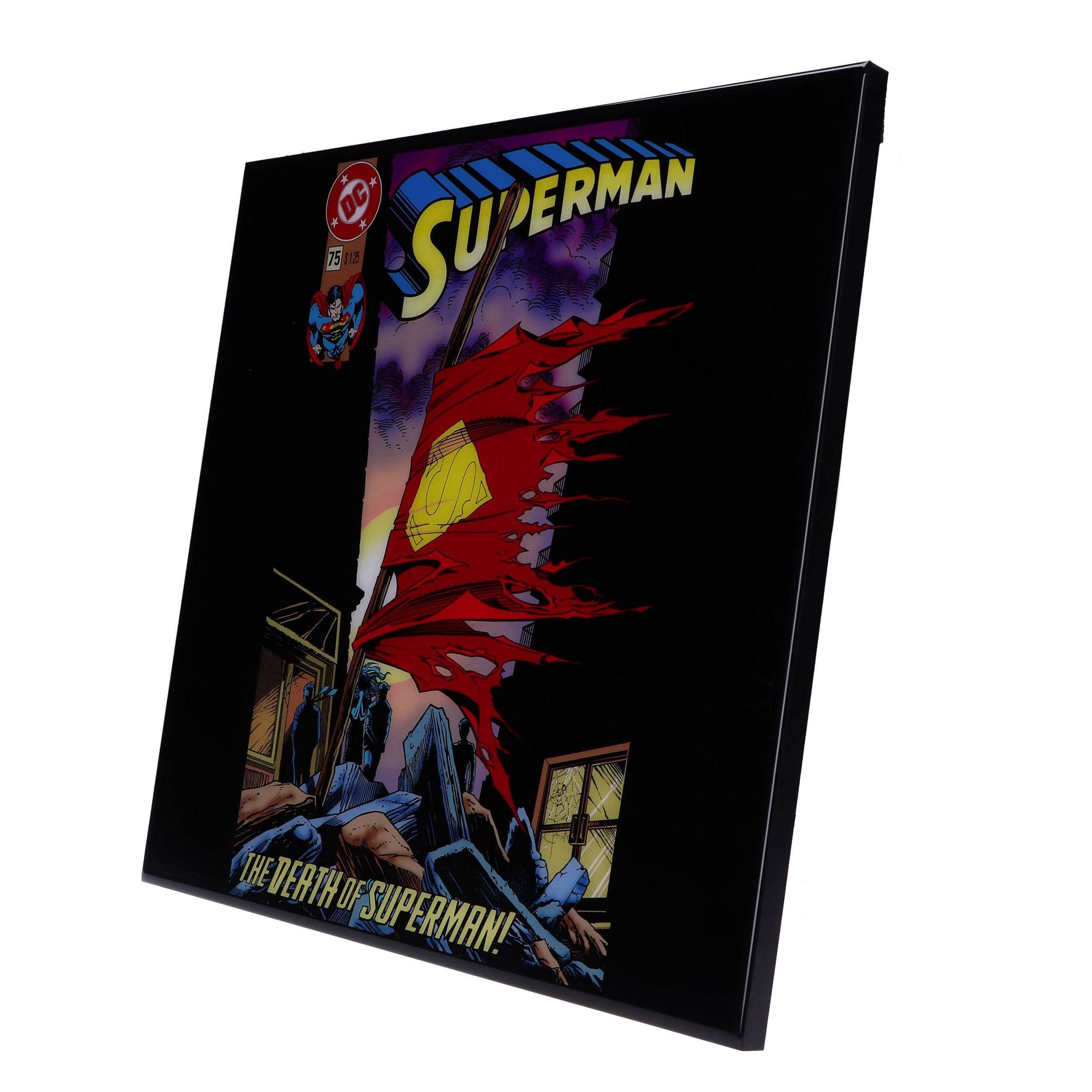 Nemesis Now Wandbild Superman Crystal Clear Picture Wanddekoration 32 x 32 cm, (1 St), hochwertig mit unvergleichlicher Klarheit