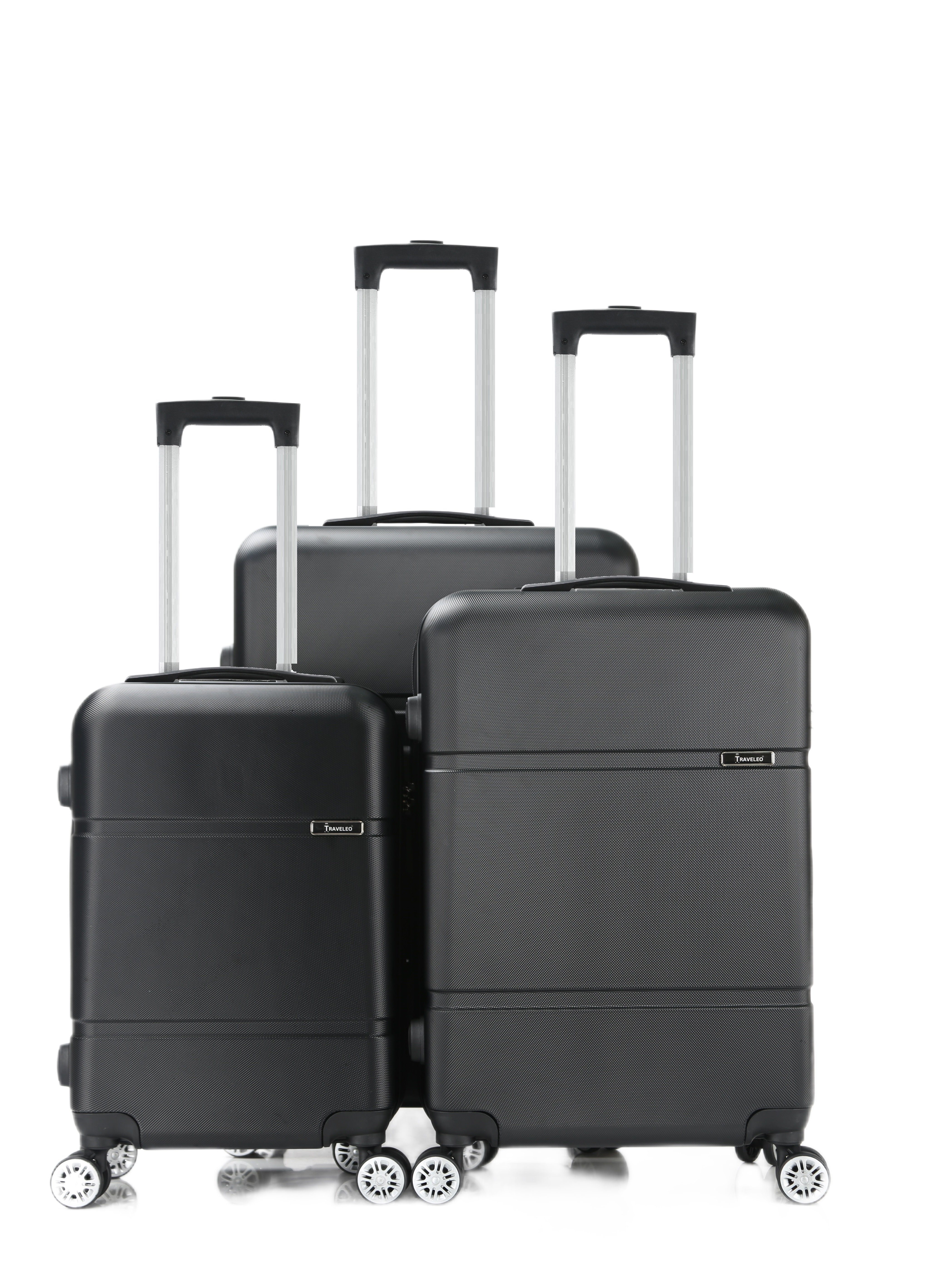 Cheffinger Kofferset Reisekoffer ABS-02 Koffer 3-teilig Hartschale Trolley Set Kofferset, (3 tlg)
