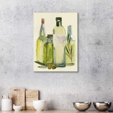 Posterlounge Leinwandbild Annie Warren, Olivenöl-Set, Küche Malerei