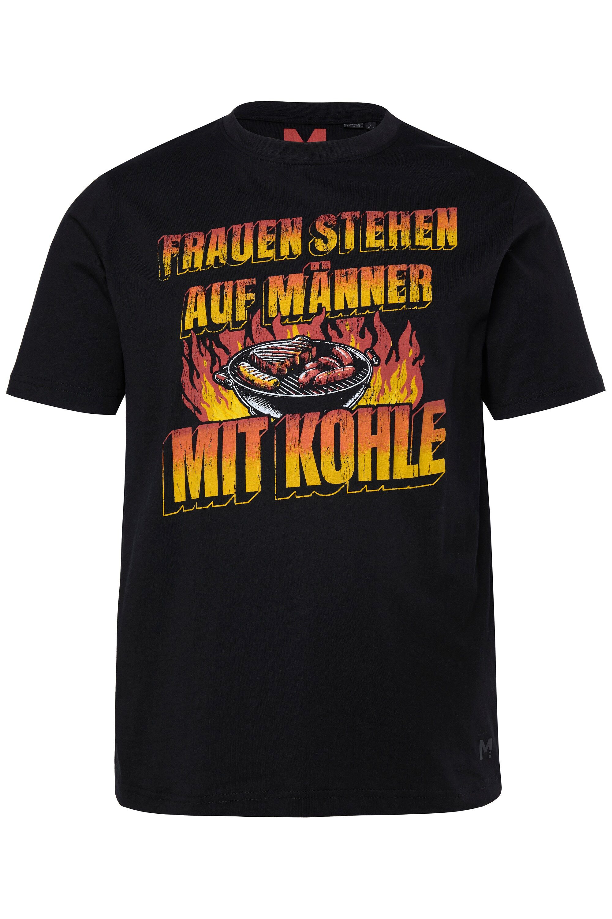 Men Plus T-Shirt T-Shirt Grill-Print Halbarm bis 8 XL