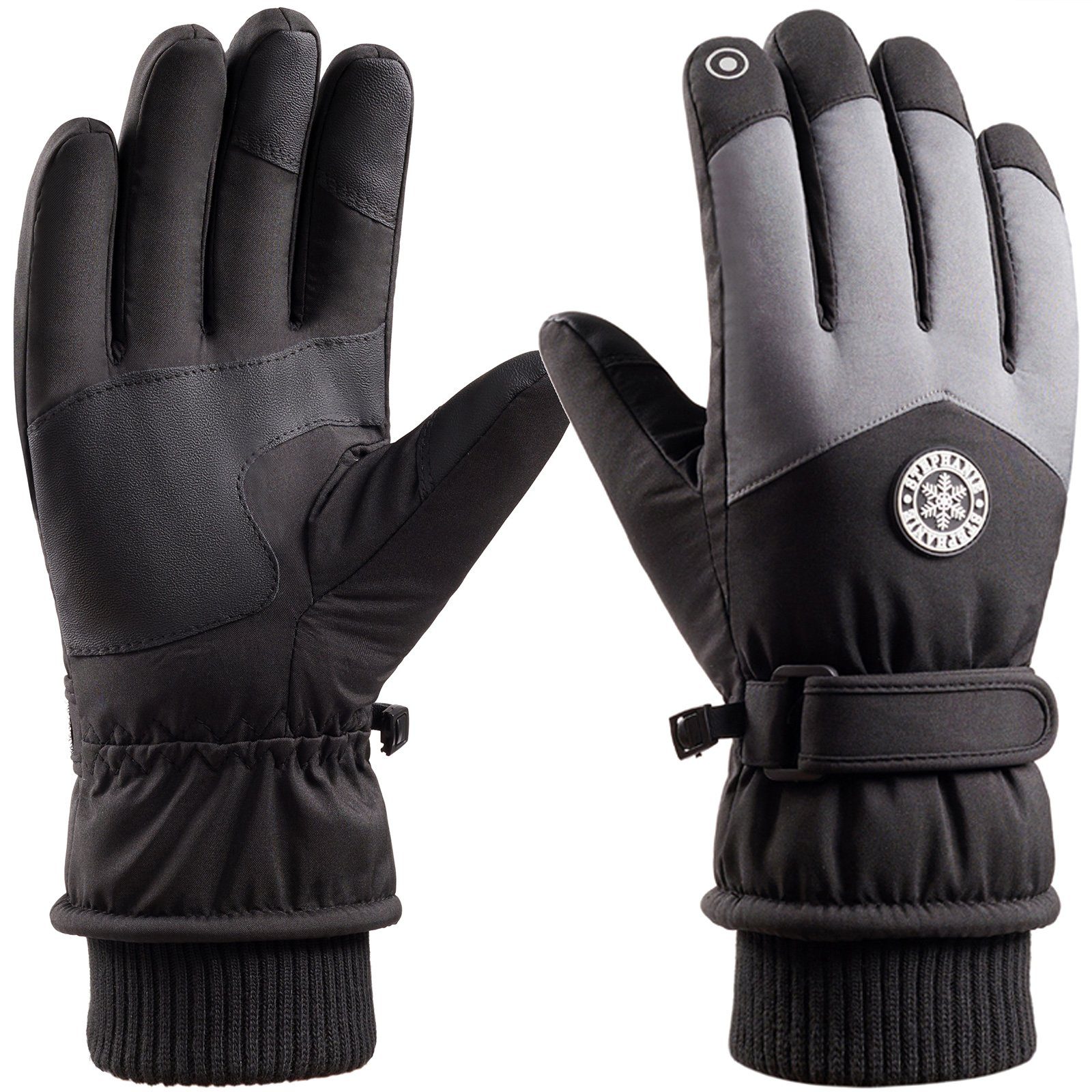 Sunicol Skihandschuhe Wasserdichte Touchscreen Winterhandschuhe Warm günstig online kaufen