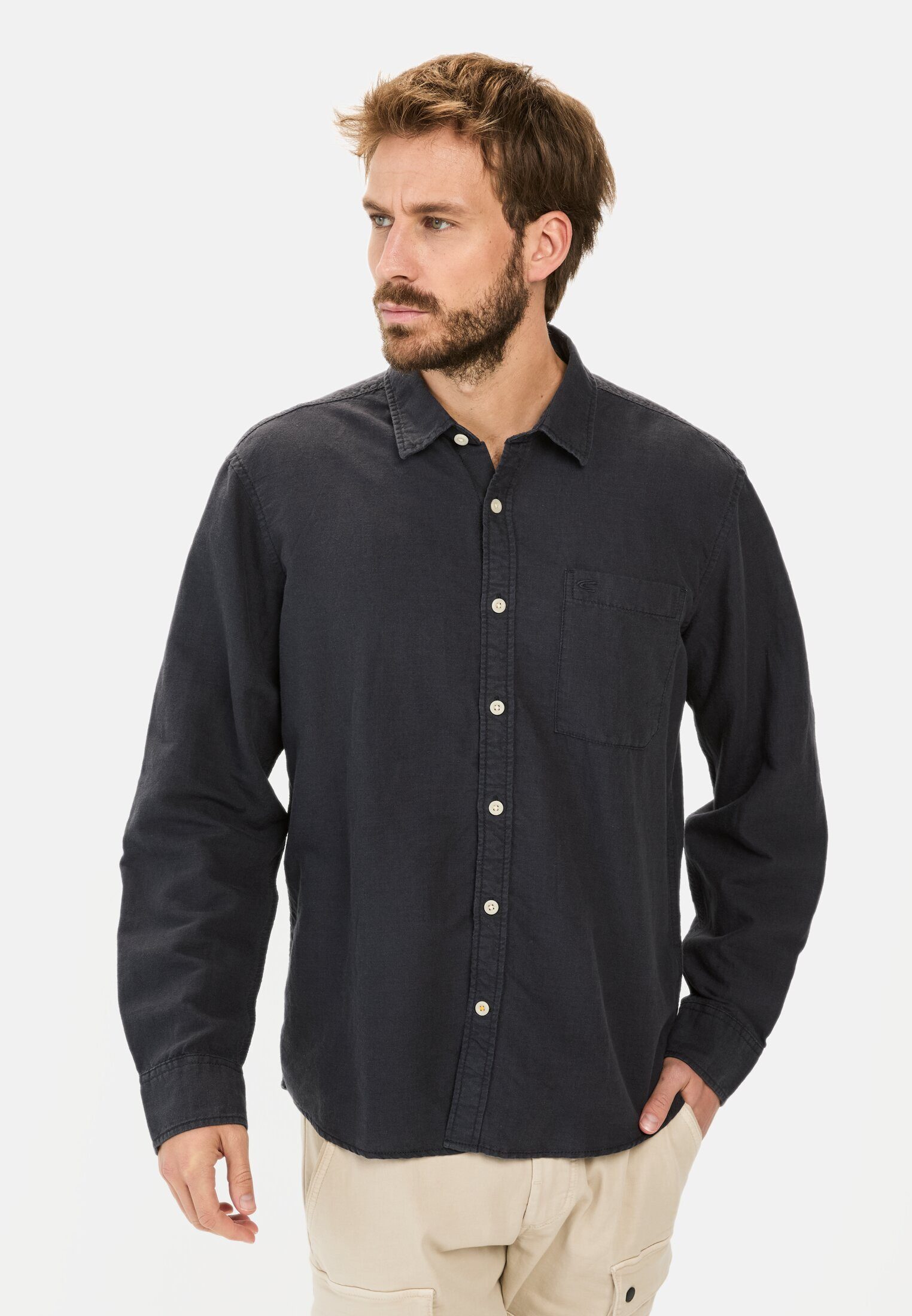 Langarmhemd mit Soft-Wash-Veredelung