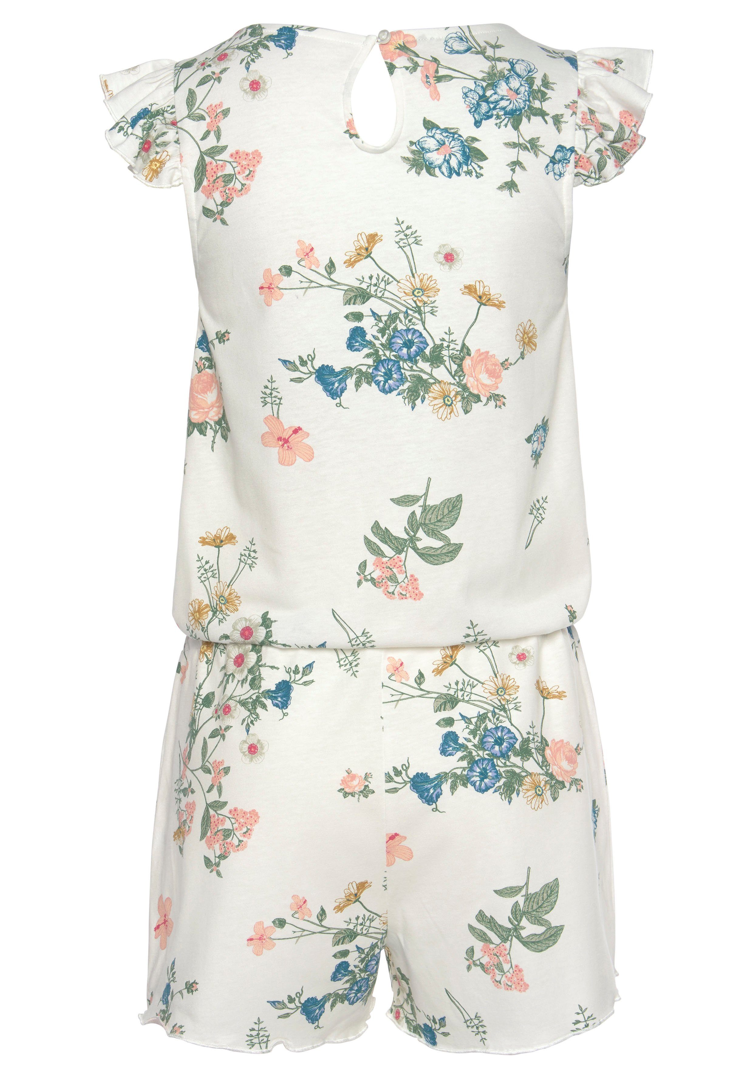 Vivance Dreams by Lascana Playsuit mit Rüschen an der Schulter