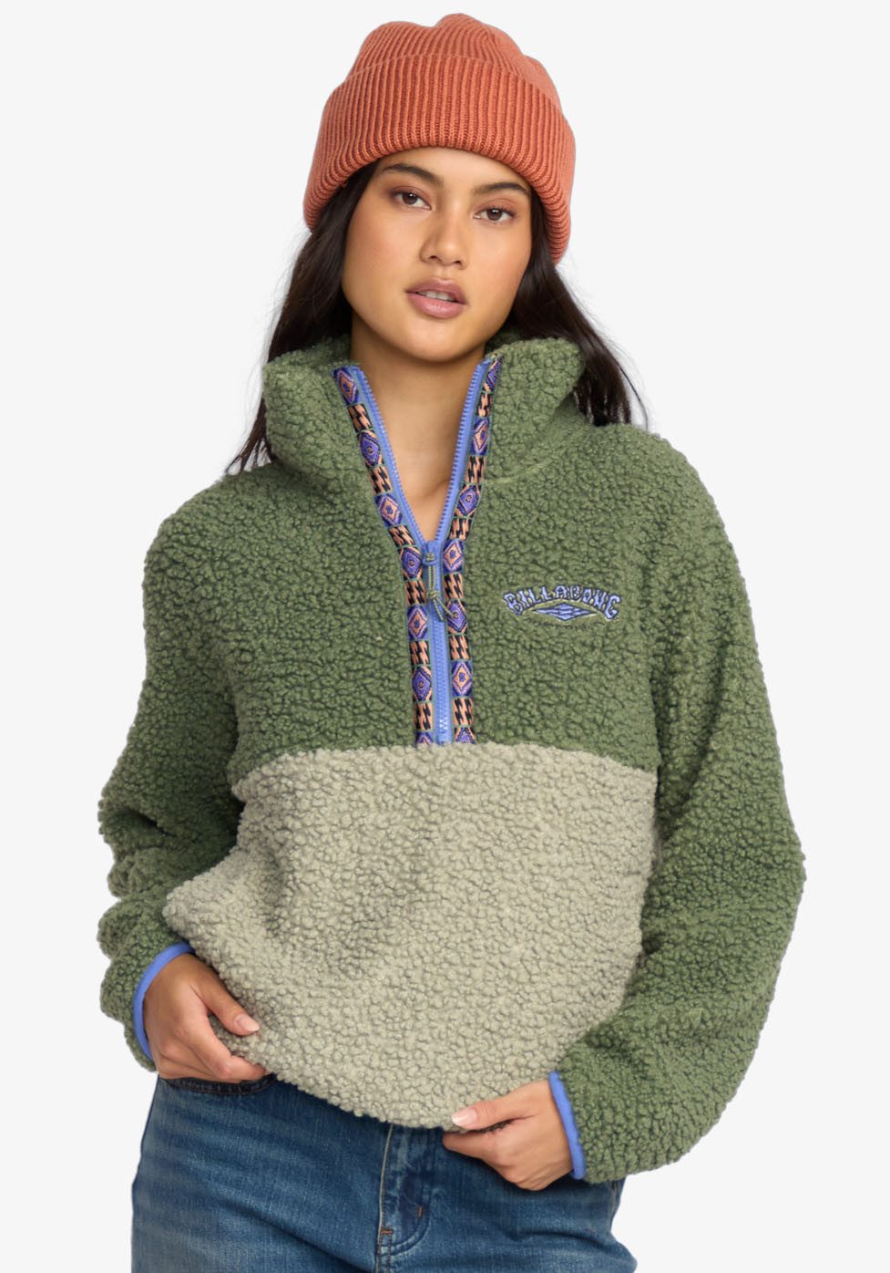 Billabong Strickfleece-Pullover HORIZON MOCK NECK aus Strickfleece, mit Stehkragen