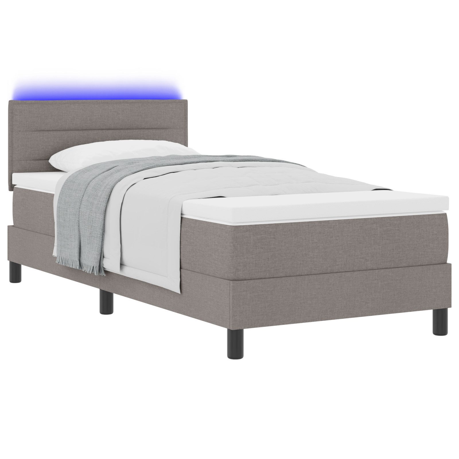 vidaXL Bett LED Boxspringbett mit Matratze günstig online kaufen