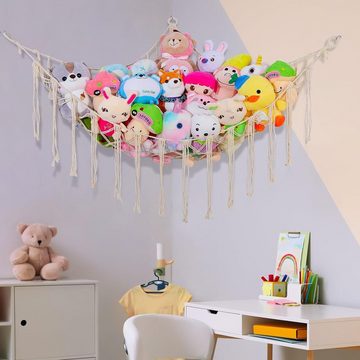 Truyuety Hängematte Kuscheltier Aufbewahrung Netz Hängend Organizer Kinderzimmer Stofftier (1 St)