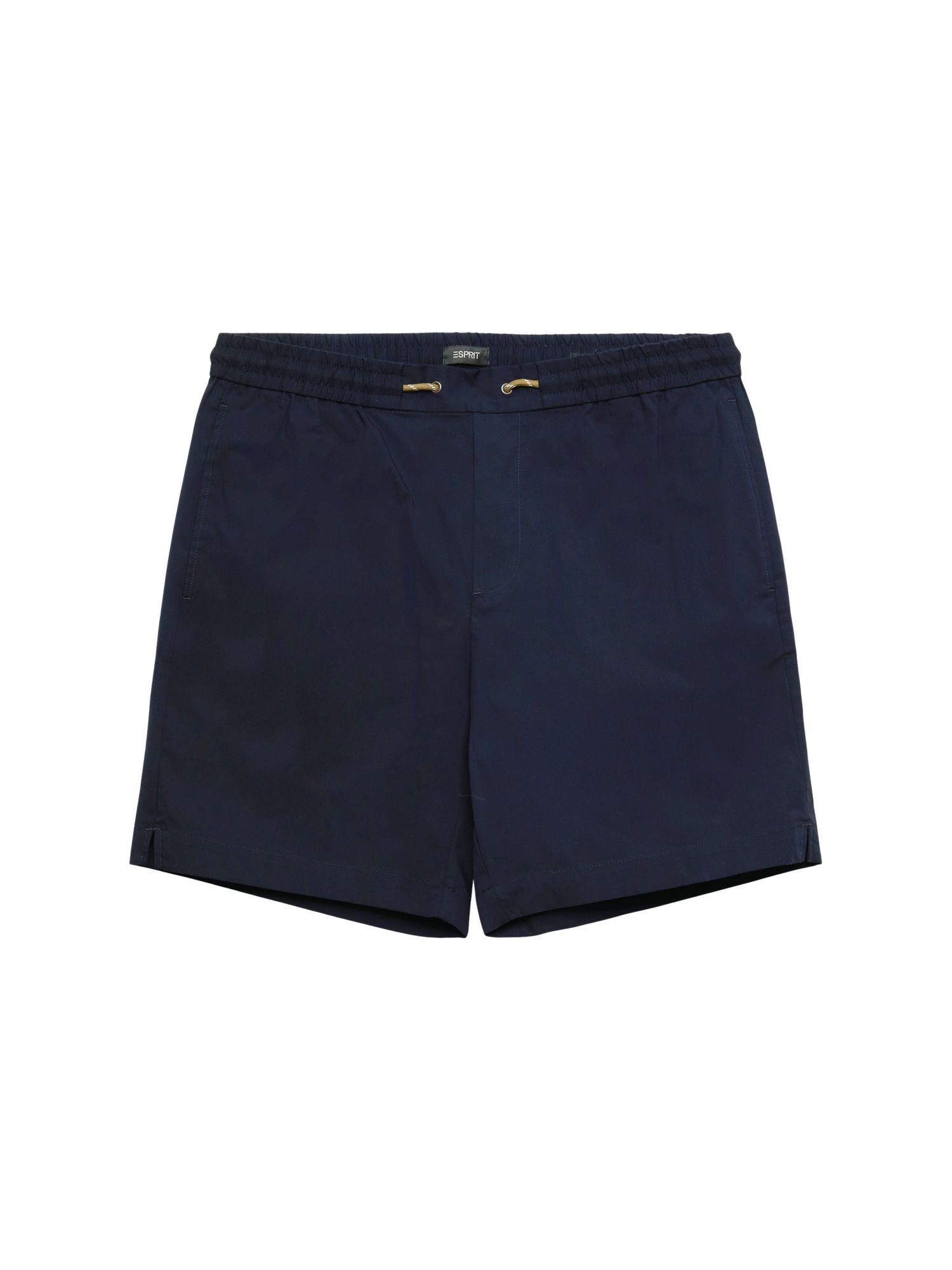 Pull-on-Shorts aus (1-tlg) Esprit Shorts Baumwoll-Popelin NAVY Collection