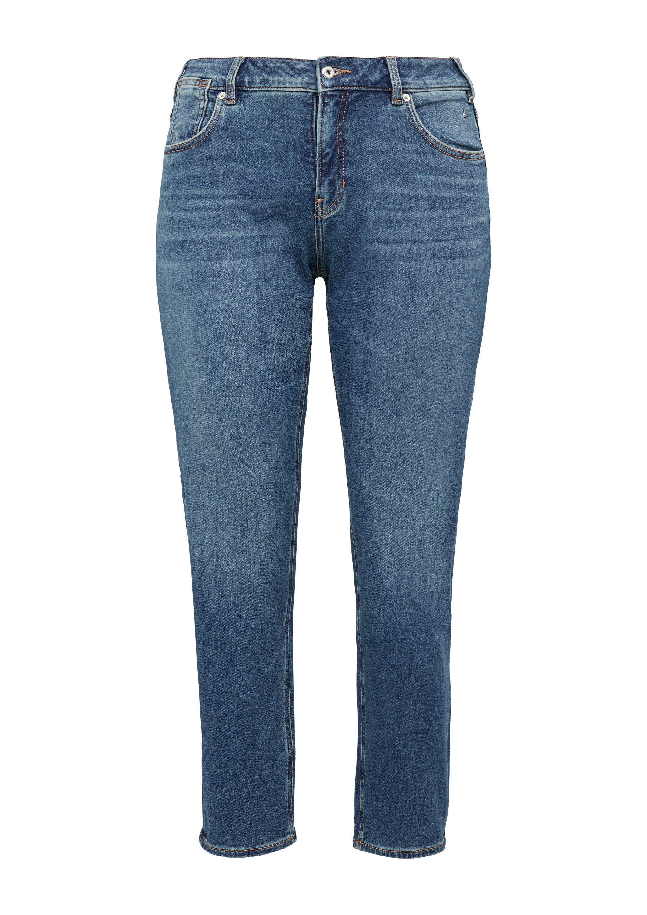 s.Oliver Weite Jeans Jeans-Hose Jeans / Curvy Fit / Mid Rise / Slim Tapered Leg