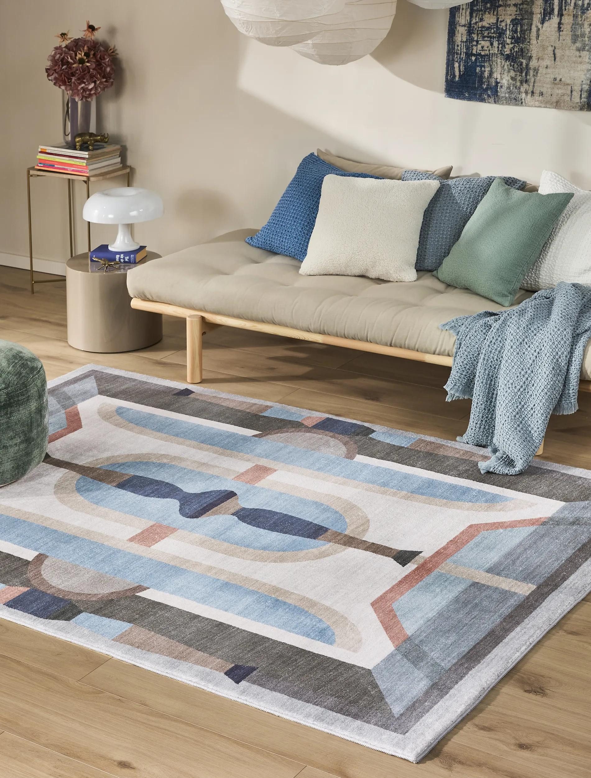 benuta Teppich Mara, rechteckig, Höhe: 6 mm, Kunstfaser, Berber, Ethno-Style, Wohnzimmer