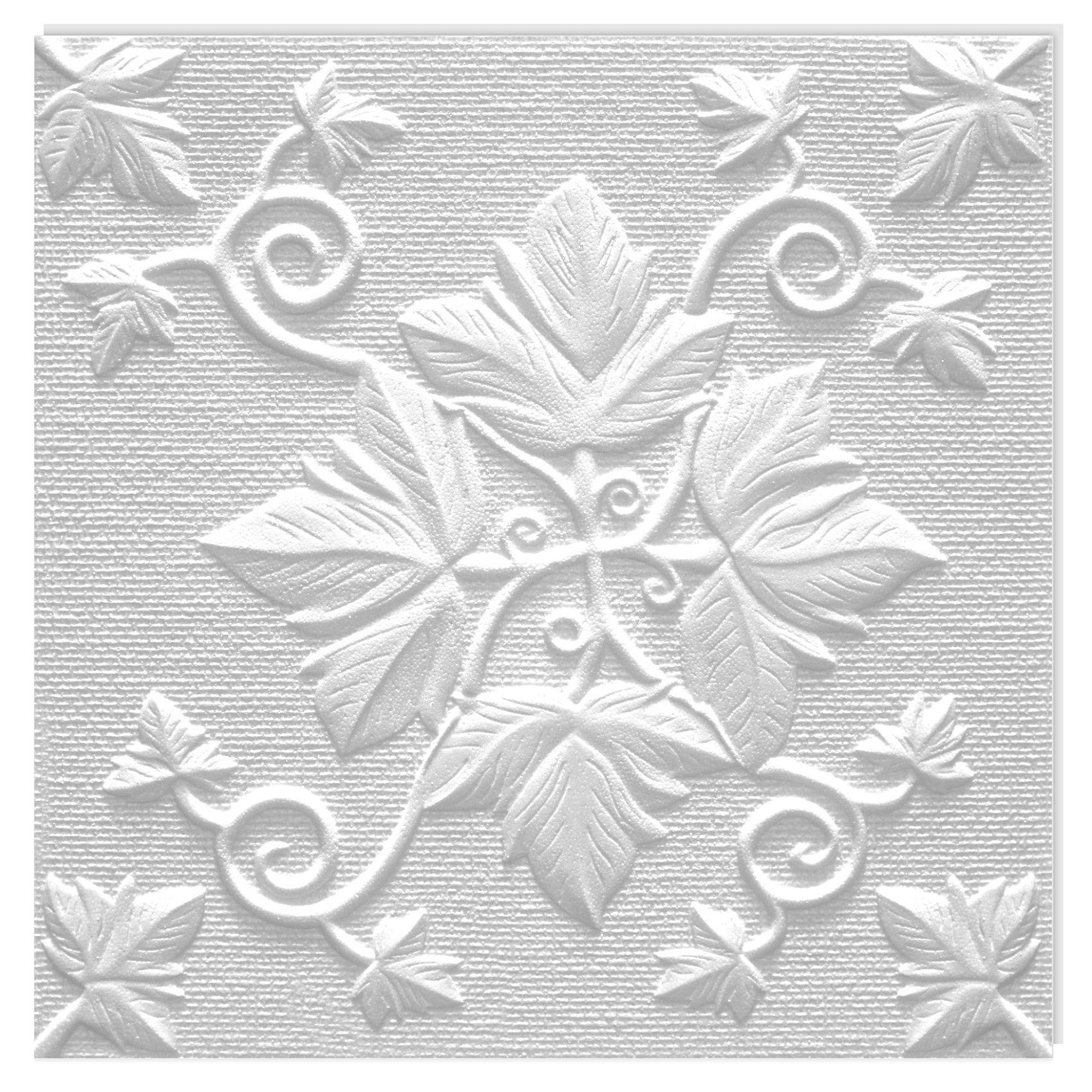 EPS und Dekor GRONO 50x50cm formfest) Platten weiße - Wanddekoobjekt marbet Styropor Wand- (2 Deckenverkleidung design aus Deckenplatten qm