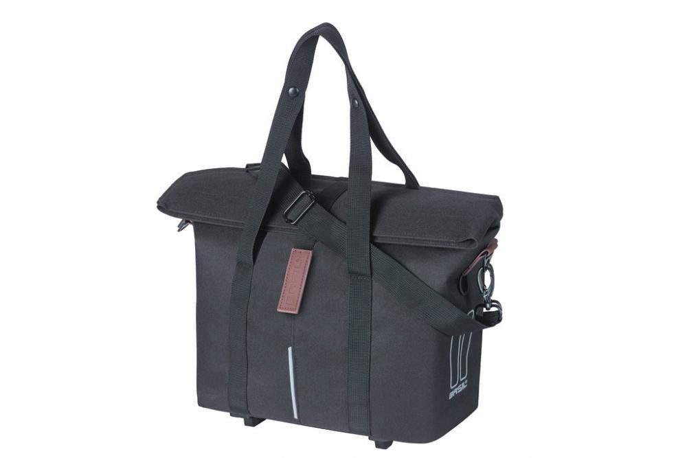 Basil Fahrradtasche Basil City Fahrradhandtasche MIK-KF-Hook schwarz Größe 39x15x27cm 8 bi