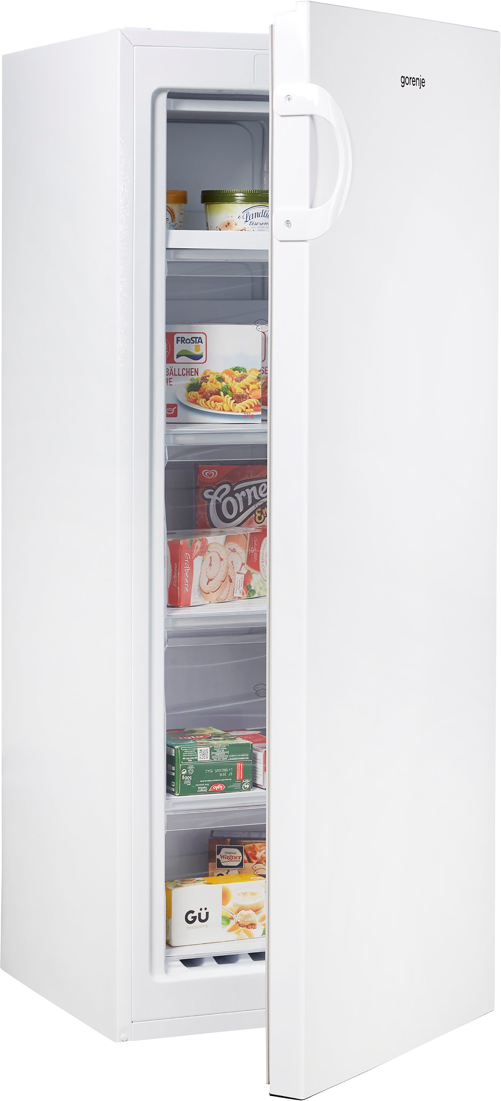 GORENJE Gefrierschrank F4142PW, 143,4 cm hoch, 55 cm breit, transparente Schubladen, 143cm hoch
