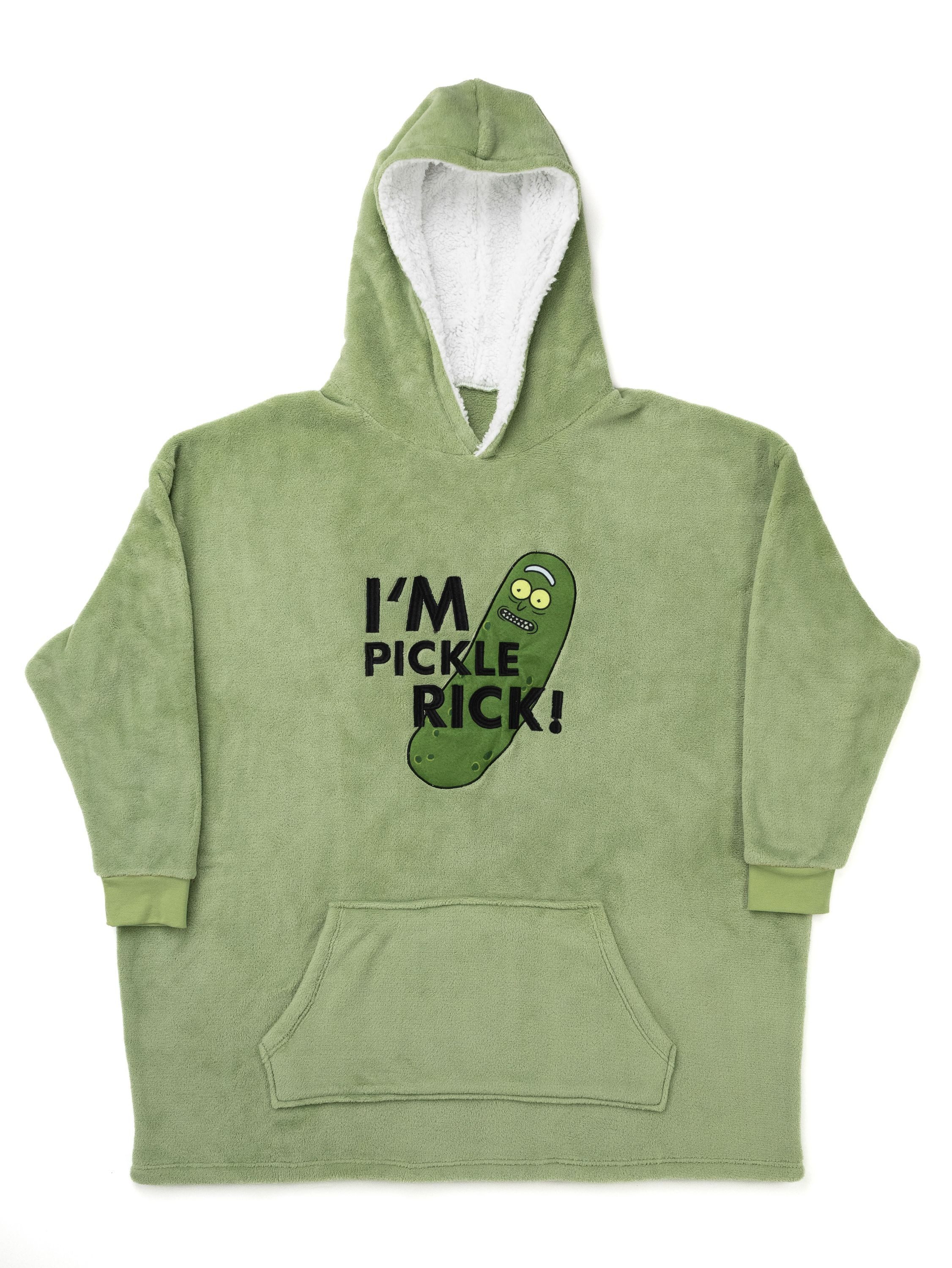 United Labels® Kapuzenpullover Rick and Morty Oversize Cozy Hoodie Pickle Rick Kuschelpullover