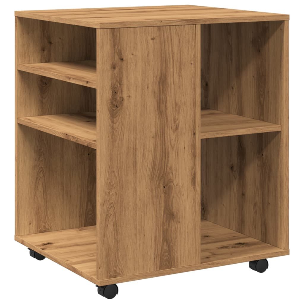 vidaXL Fächerschrank Rollschrank Artisan-Eiche 60x53x72 cm günstig online kaufen