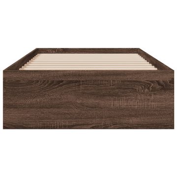 vidaXL Bett Bettgestell mit Schubladen Braun Eichen-Optik 100x200 cm