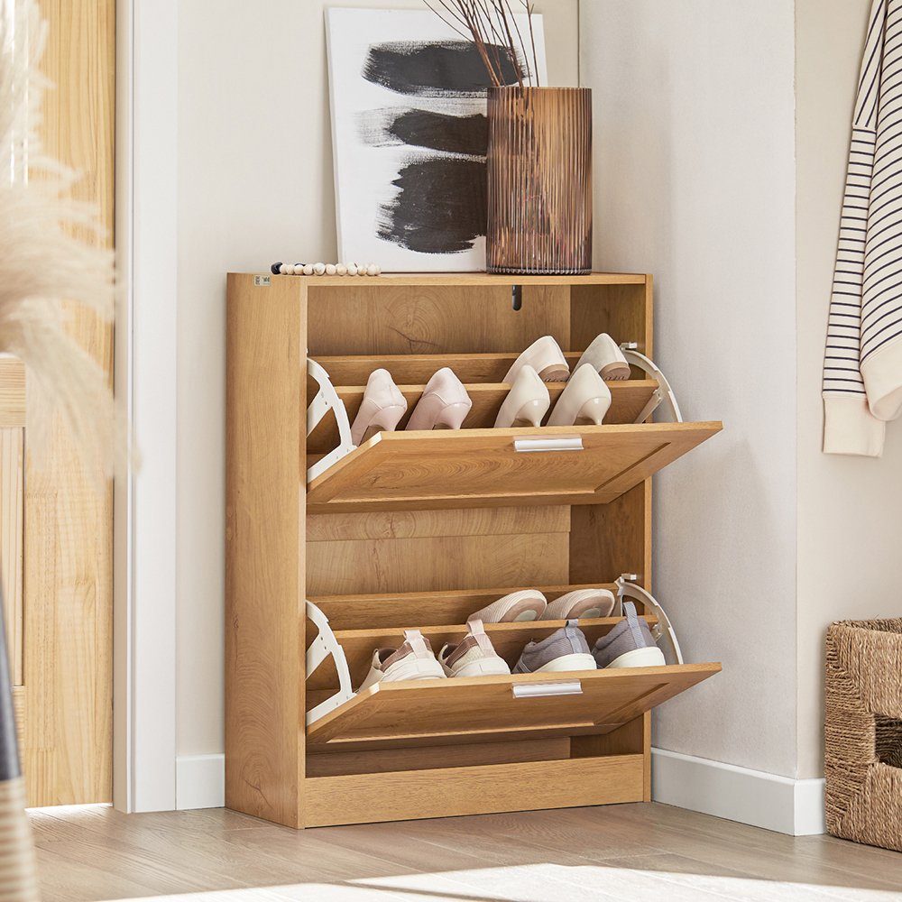 SoBuy Schuhkipper Schuhablage Schuhschrank mit 2 Klappen FSR137-N günstig online kaufen
