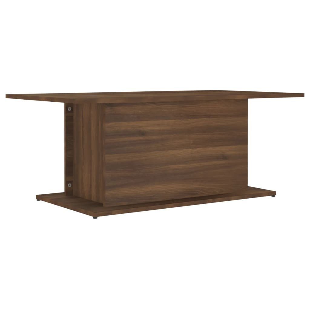 vidaXL Couchtisch Couchtisch Braun Eiche 102x55,5x40 cm Holzwerkstoff (1-St)