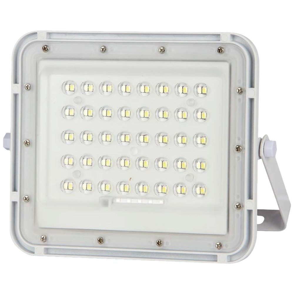 V-TAC LED Flutlichtstrahler V-TAC VT-40W 7839 LED-Flutlichtstrahler, Solarmodul 6 W Kaltweiß Wei