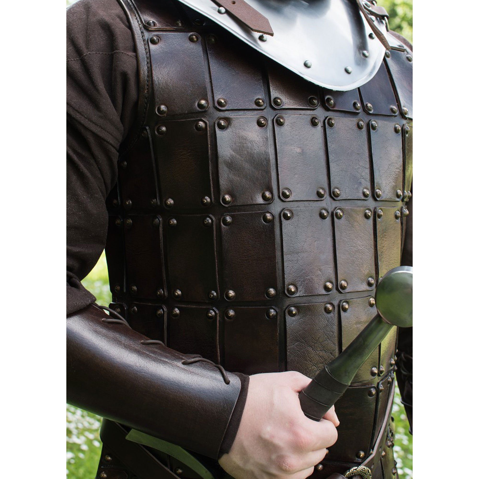 Battle Merchant Ritter-Kostüm Mittelalterliche Brigantine, Brustpanzer, Leder, versch. Größen