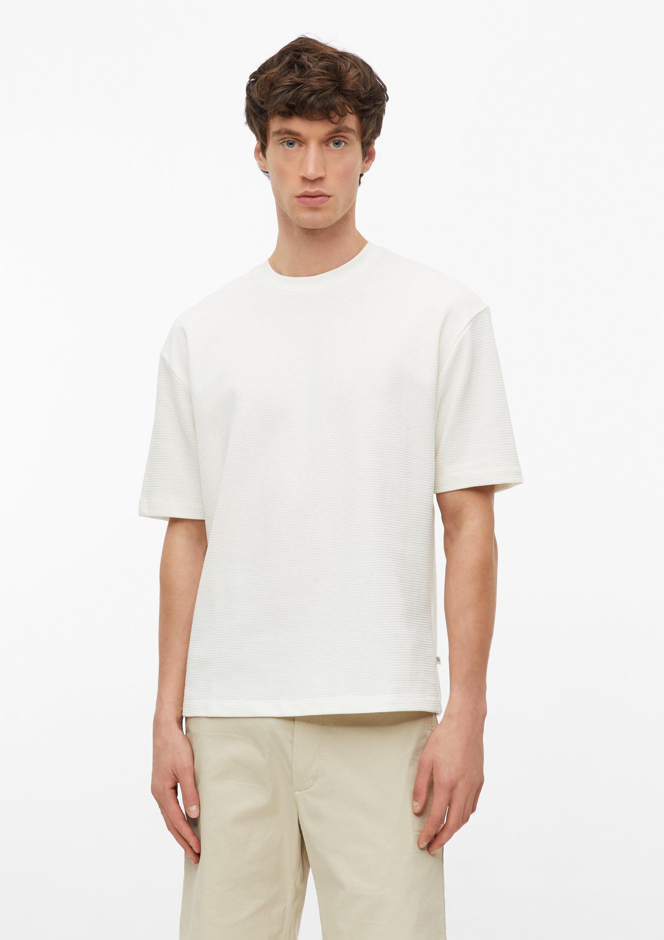s.Oliver Kurzarmshirt T-Shirt Baumwoll-T-Shirt mit Rippstruktur im Modern Fit