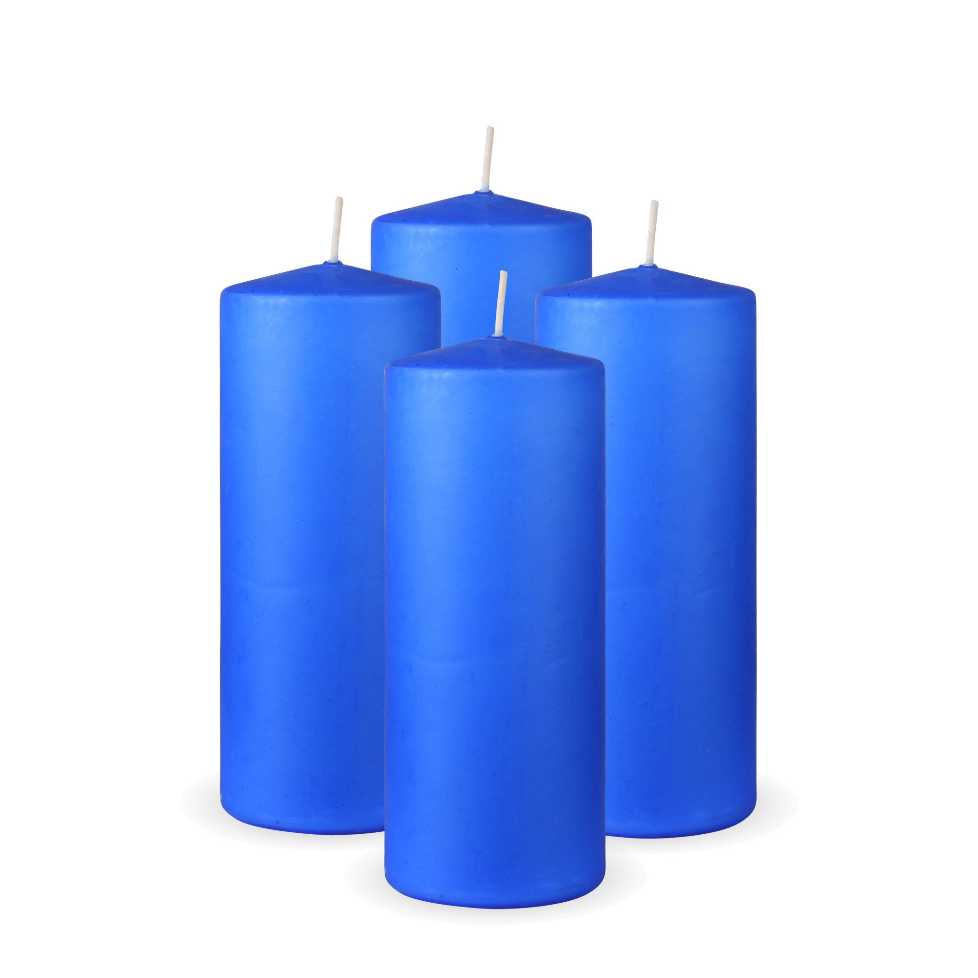 HS Candle Stumpenkerze Säulenkerze Ø7cm (4-tlg), Wachskerzen - unparfümiert günstig online kaufen