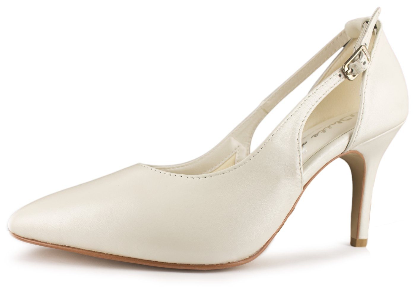 White Lady 713 offwhite - Leder Brautschuhe Slingpumps