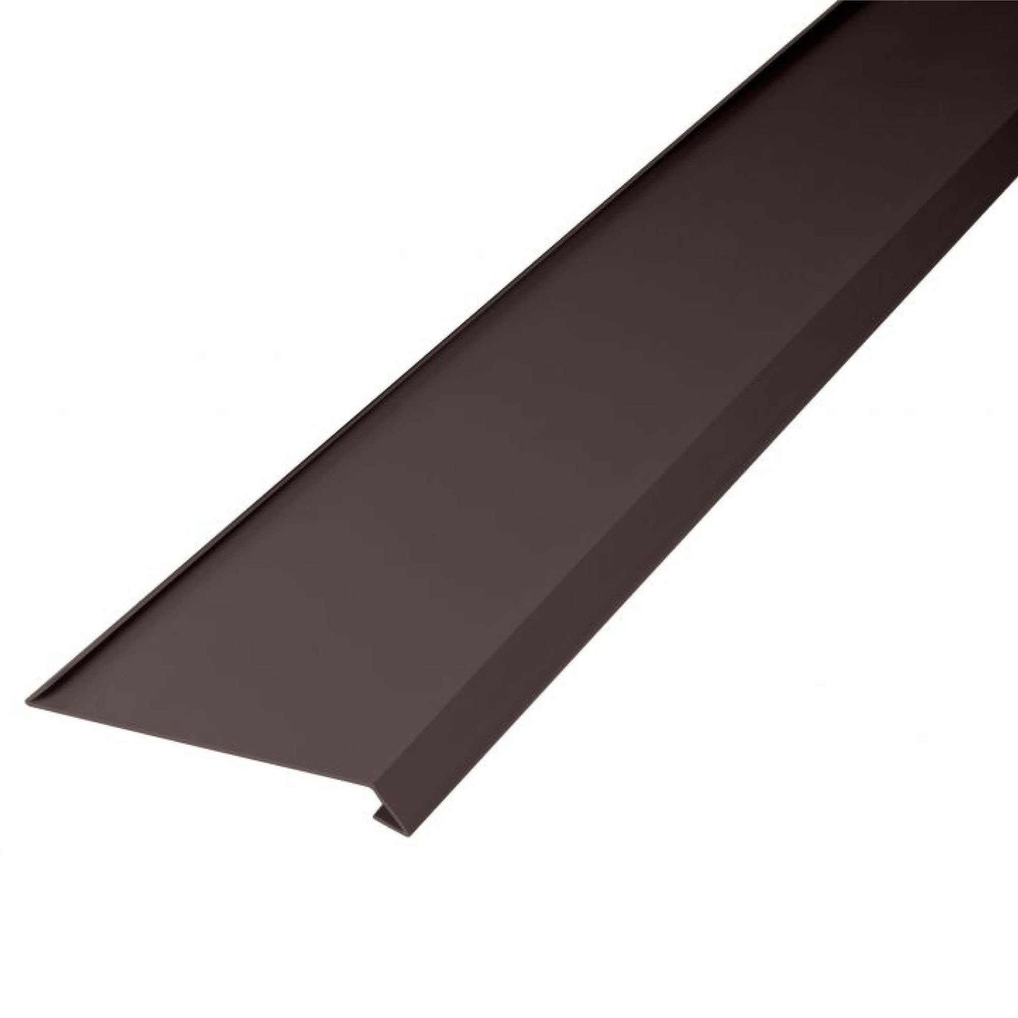 INEFA Dachrinne Dachstreifen für Dachrinne, zweiseitig gekantet, 2m, Rinneneinhang mit Wasserfalz, aus PVC-U, Dachrinnen Zubehör