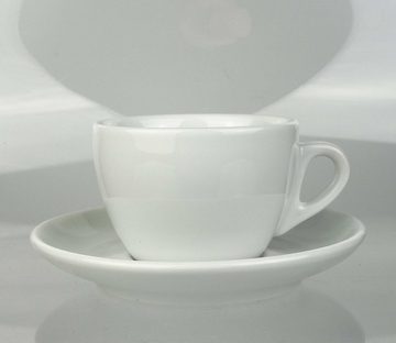 Ancap Cappuccinotasse dickwandig, weiss, Made in Italy, 180 ml