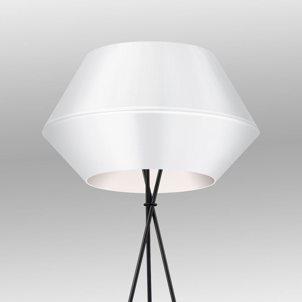 s.luce Stehlampe Individuelle Stehleuchte SkaDa Ø 50cm Weiß, Warmweiß