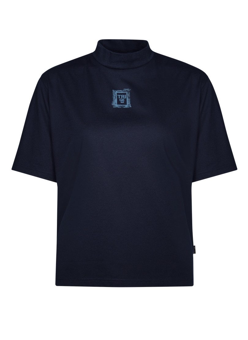 Trigema T-Shirt TRIGEMA T-Shirt mit Stehkragen (1-tlg) günstig online kaufen