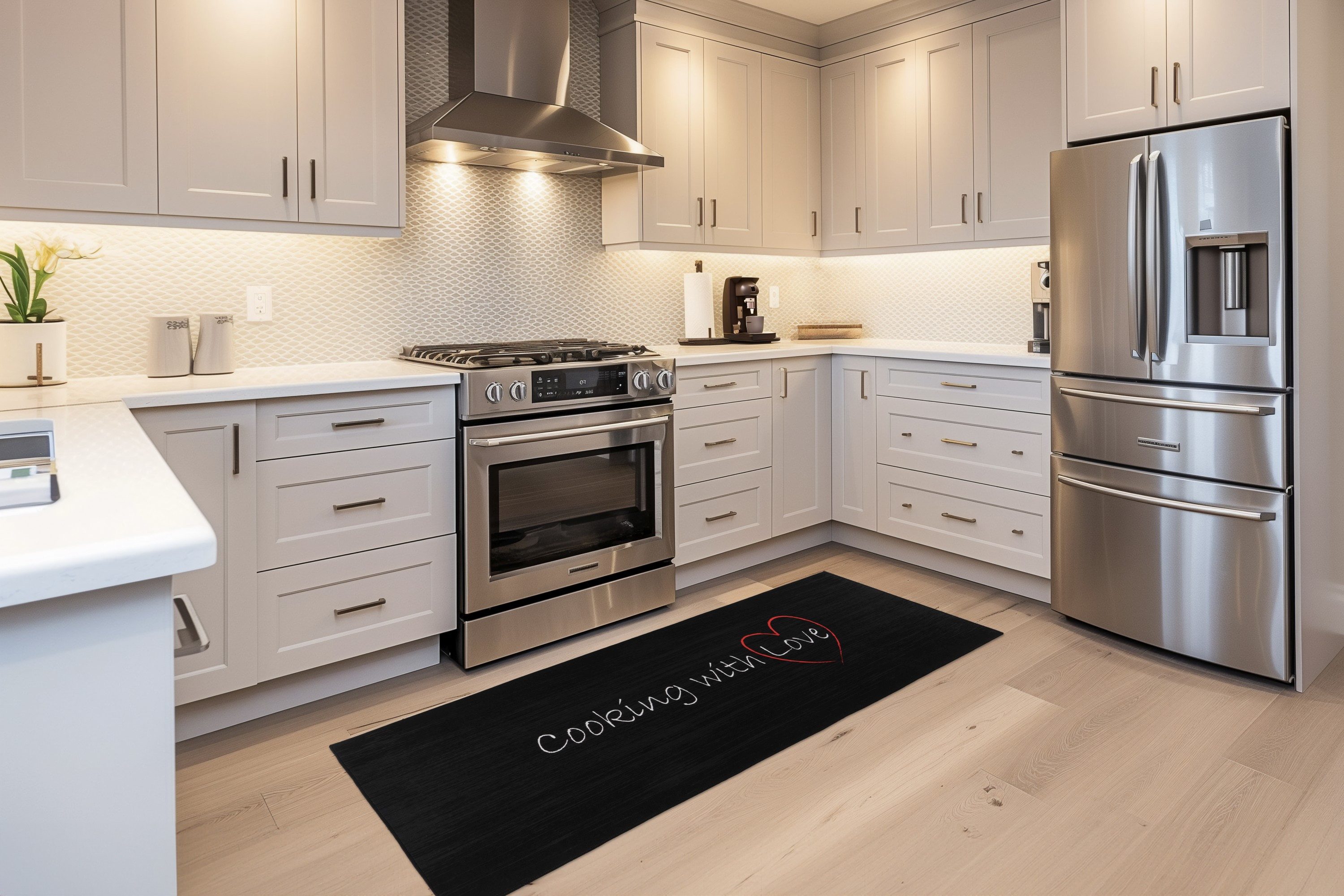 Kayoom Küchenläufer Pyron 225, rechteckig, Höhe: 6 mm, Flachgewebe, rutschhemmend, Küche