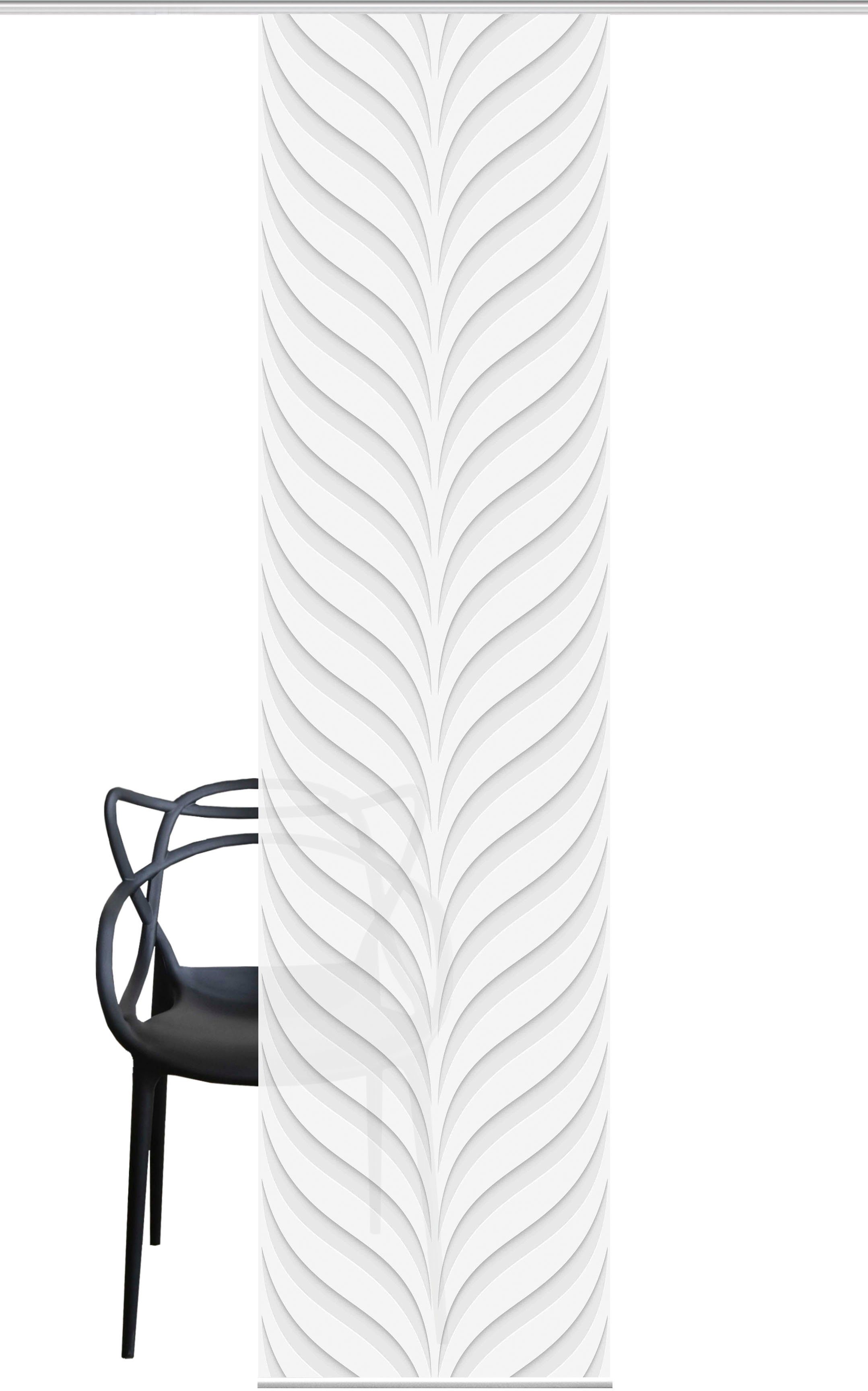 HOME WOHNIDEEN Schiebegardine MURRAY (1 St), Paneelwagen, blickdicht, Schie günstig online kaufen