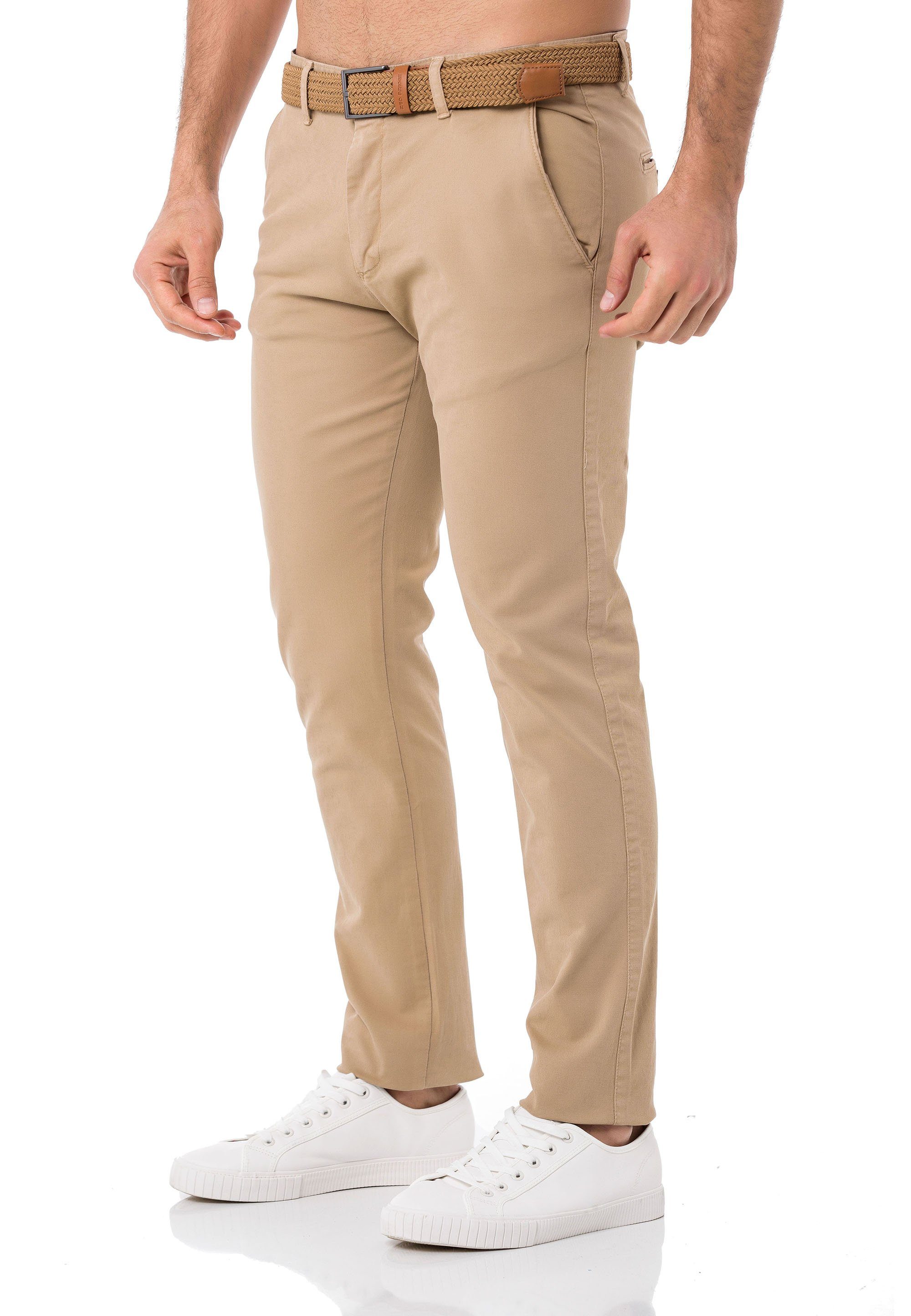 Gürtel Hose Sand RedBridge mit Chinohose Chino Pants