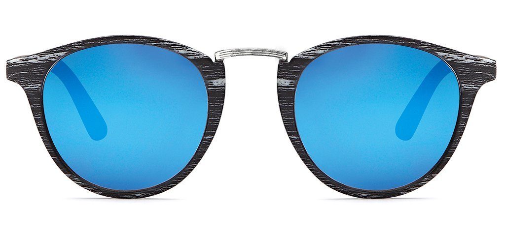 styleBREAKER Sonnenbrille Panto Sonnenbrille Holz Optik günstig online kaufen