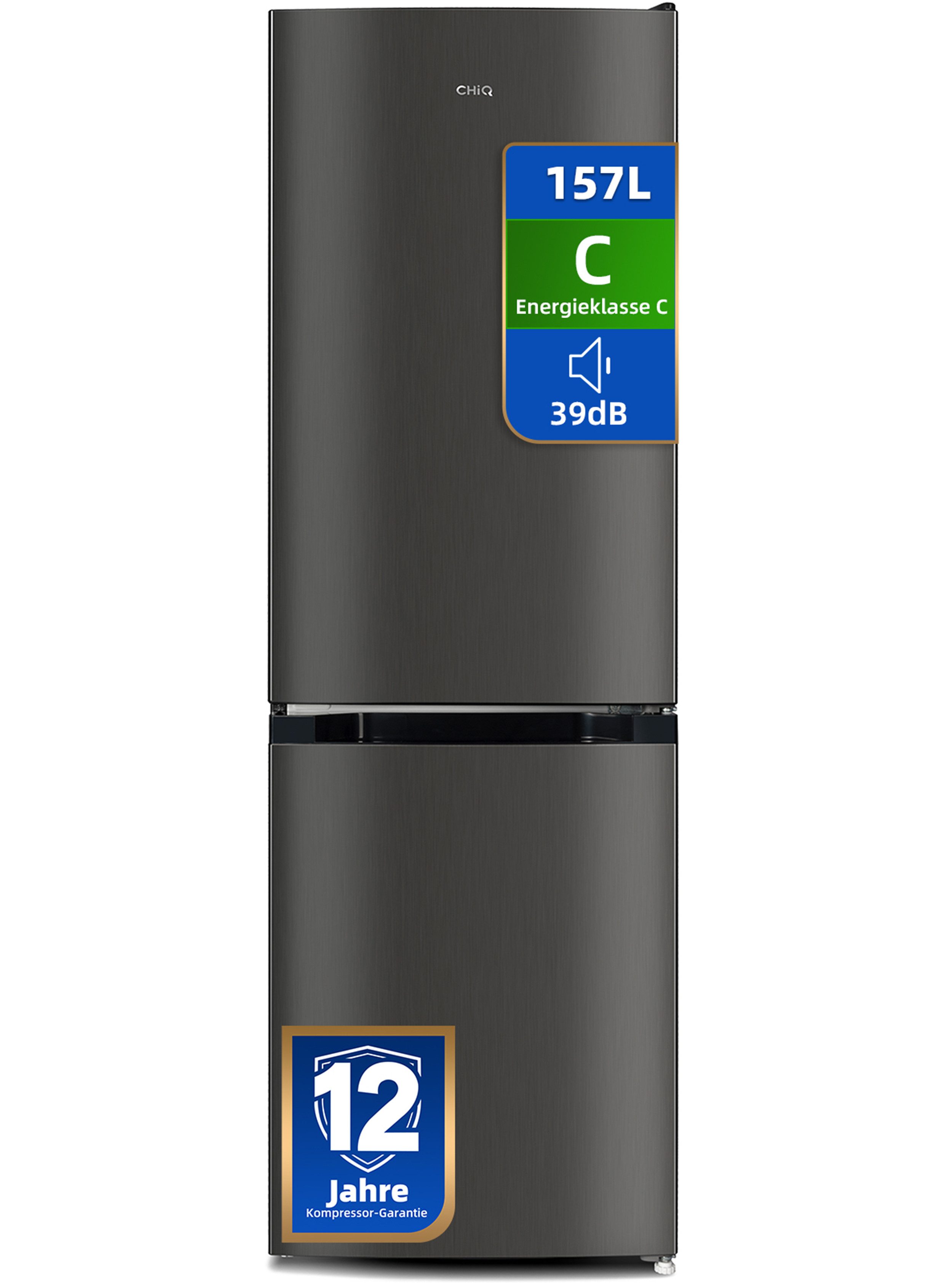 CHiQ Kühl-/Gefrierkombination CBM157LC, 144 cm hoch, 47.4 cm breit, 4-Sterne-Gefrieren, 12 Jahre Garantie*, 121kWh/Jahr