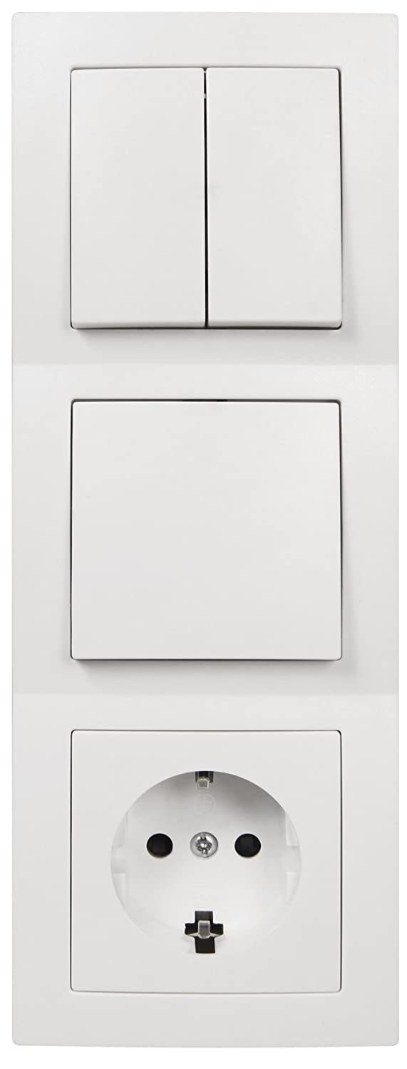 McPower Steckdose Wand Steckdosen und Переключатель Set McPower Flair Tür 3-fach 4-teilig